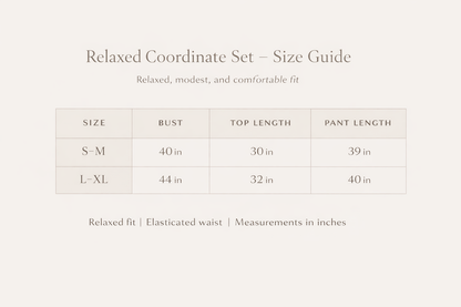 Relaxed Fit Coordinate sets-Lilac