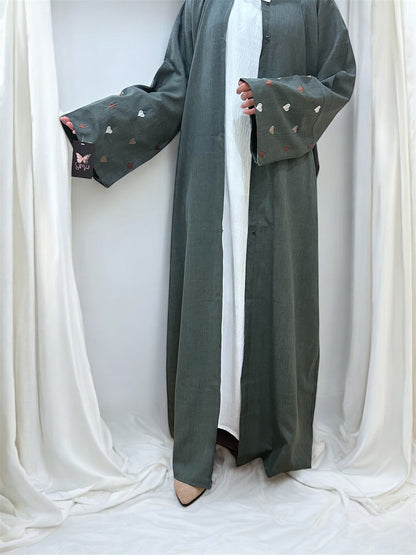 Heart Abaya- Green