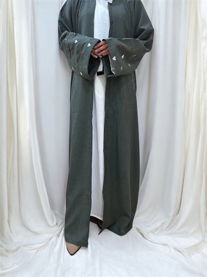 Heart Abaya- Green