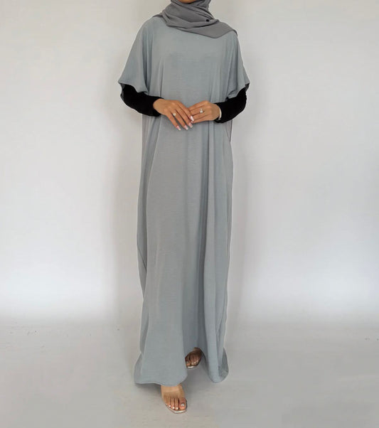 Inner Slip Dress - Grey (Half Sleeve)