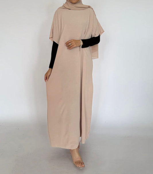 Inner Slip Dress - Beige (Half Sleeve)