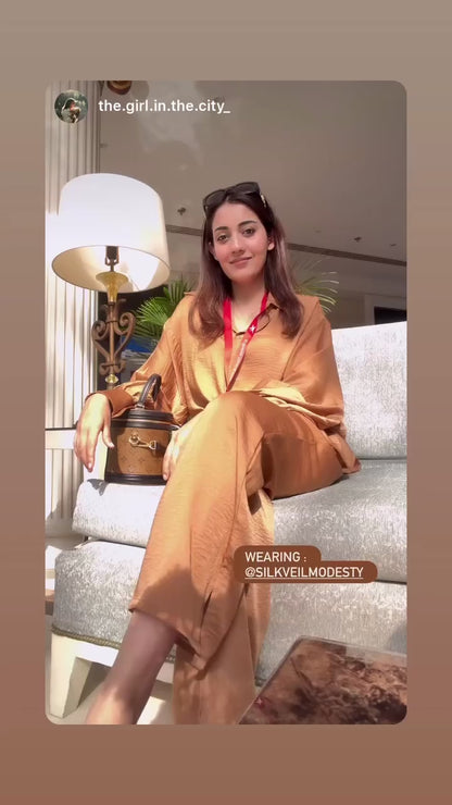 Relaxed Fit Coordinate sets-Bronze