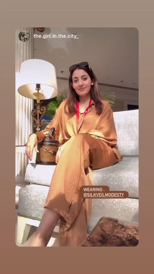 Relaxed Fit Coordinate sets-Bronze